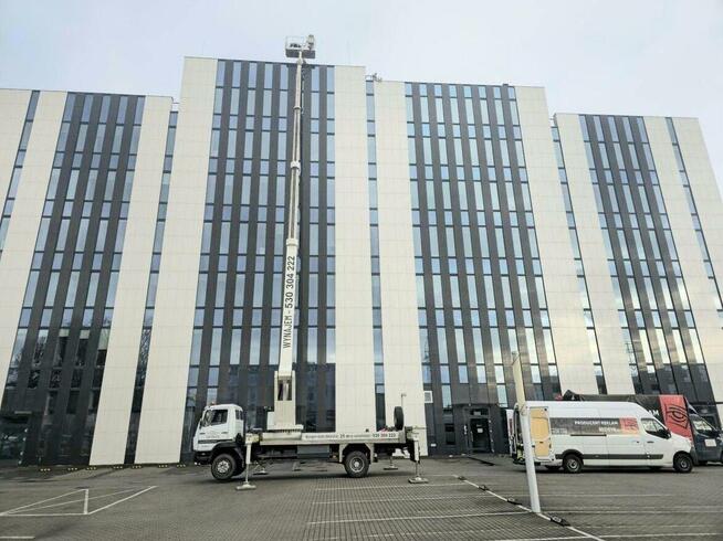 USŁUGI Podnośnik koszowy 20,22,25,30,35,42m Wynajem Zwyżka
