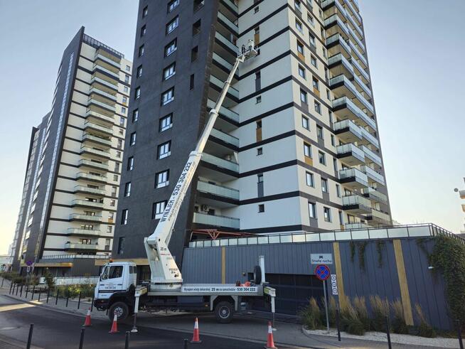 Podnośnik koszowy Zwyżka 20,25,30,35,42m Usługi