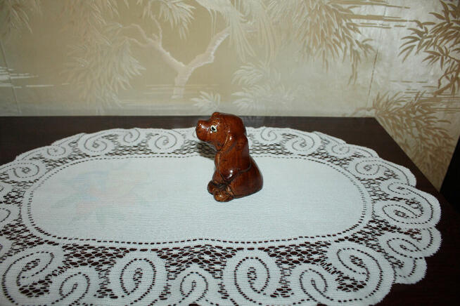 Piesek Porcelit Ceramika PRL