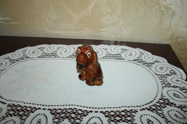 Piesek Porcelit Ceramika PRL