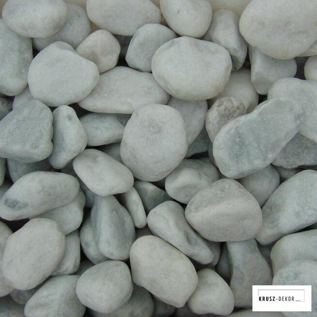 Otoczak Bianco Carrara, kruszywo dekoracyjne 25kg