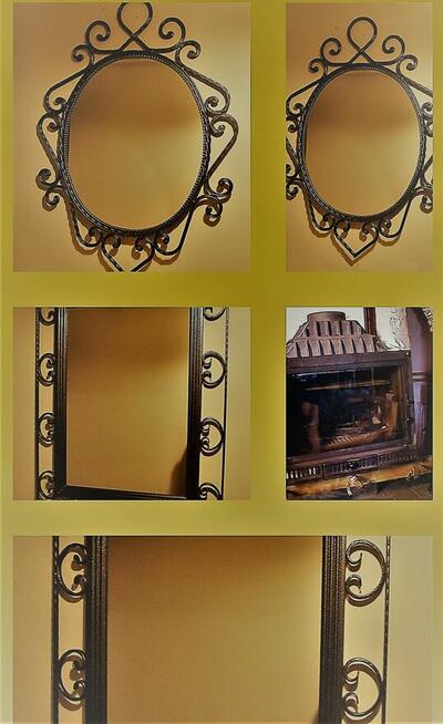 Lustra w ozdobnej ramie