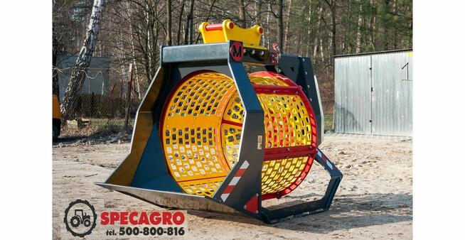 Przesiewacz łyżkowy/bębnowy do Koparki/Ładowarki do Ziemi