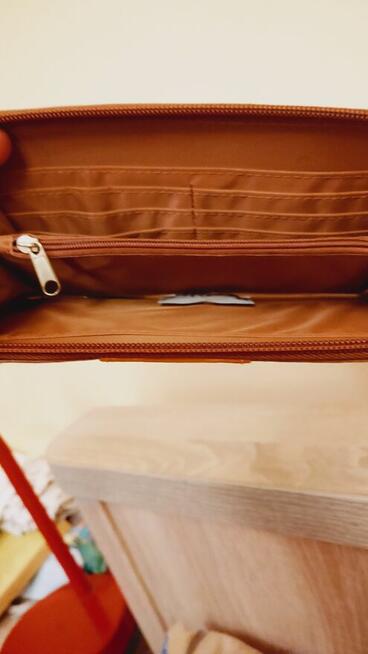 Komplet - torebka kopertówka + portfel - Eido