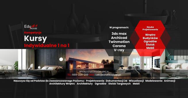 Wrocław, Korepetycje: 3ds max, Vray, Mental ray, Archicad.