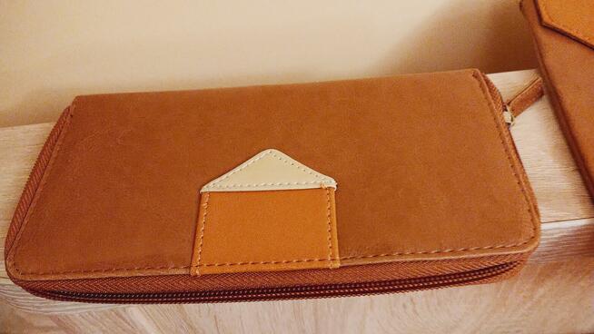 Komplet - torebka kopertówka + portfel - Eido