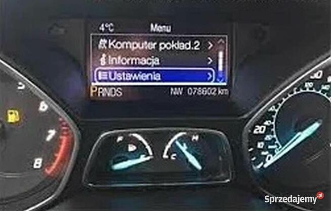 Ford Sync2 język polski menu konwersja z USA Fusion Escape