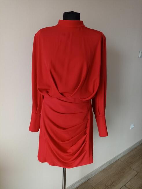 Czerwona sukienka z odkrytymi plecami Lou Kenzie r. XL 42