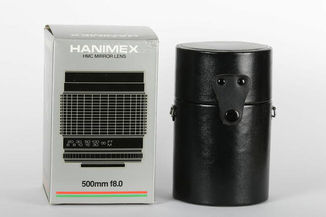Obiektyw lustrzany Hanimex HMC 500 mm 8,0 + Adapter Canon
