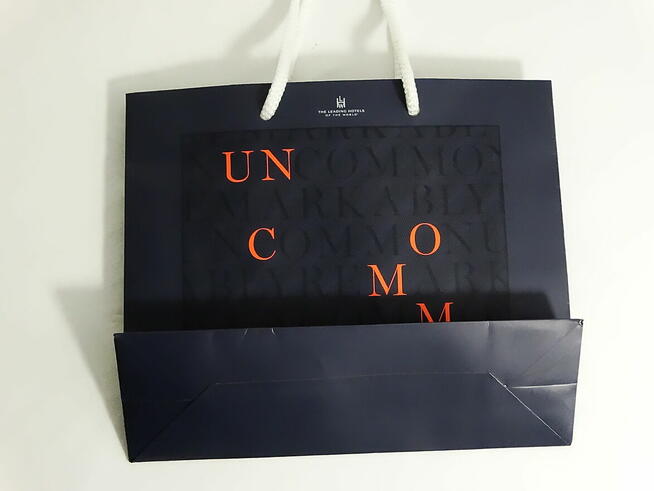 Luksusowa torba papierowa z nadrukiem 310x100x265mm kolorowa