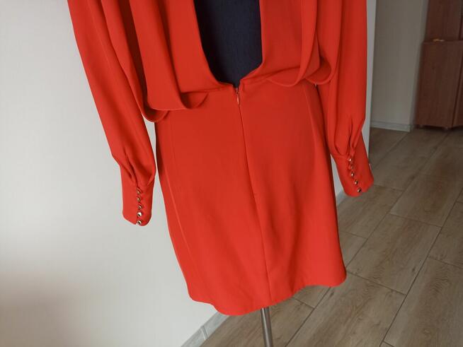 Czerwona sukienka z odkrytymi plecami Lou Kenzie r. XL 42