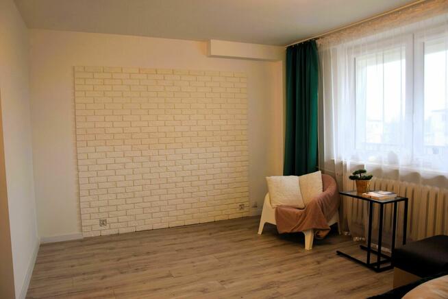 Mieszkanie, przytulna i duża kawalerka 35m2 + balkon + piwnica