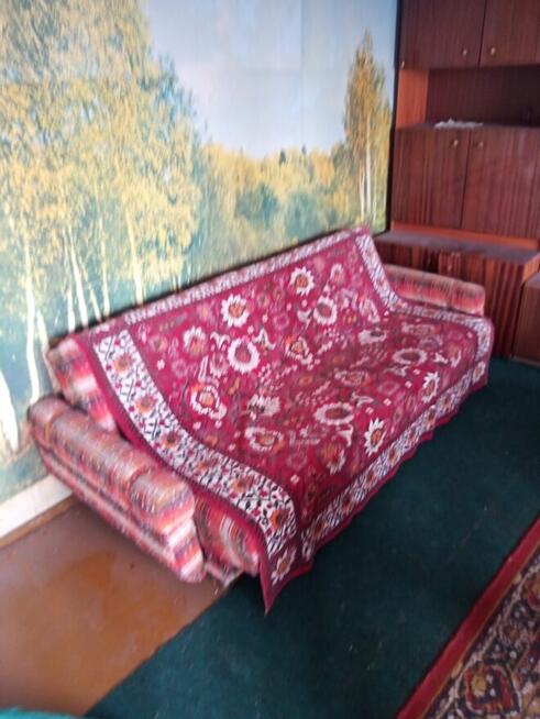 Zestaw składana kanapa/łózko + fotel. Ładne