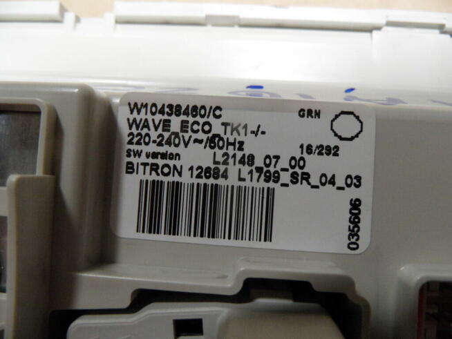 programator pralki whirlpool PWA1020 W10438460C
