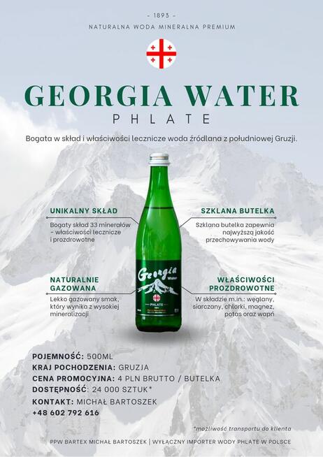 Woda mineralna z Gruzji