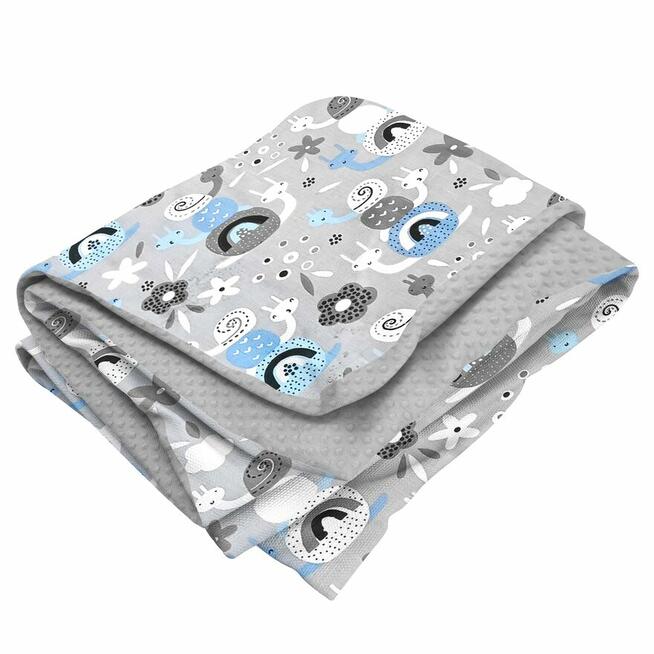 Dwustronna Narzuta 60x120 Bawełna + Polar Minky RÓŻNE kolory