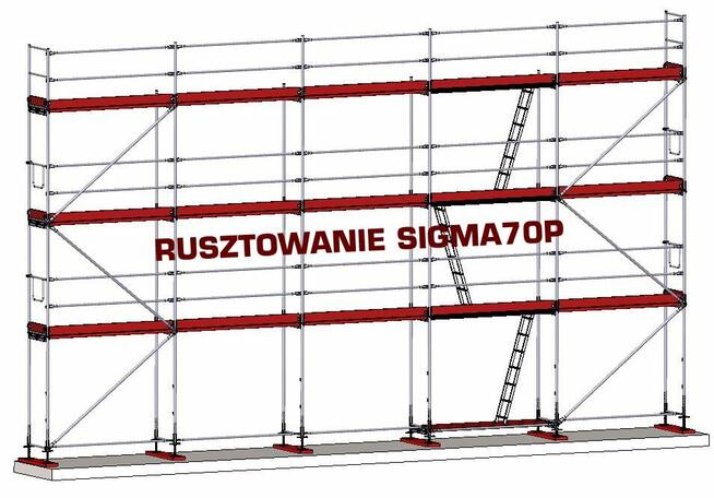 Rusztowania rusztowanie elewacyjne fasadowe ramowe 437,5 m2