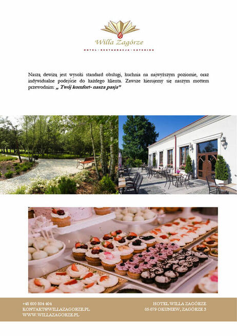 Catering Świąteczny Willa Zagórze