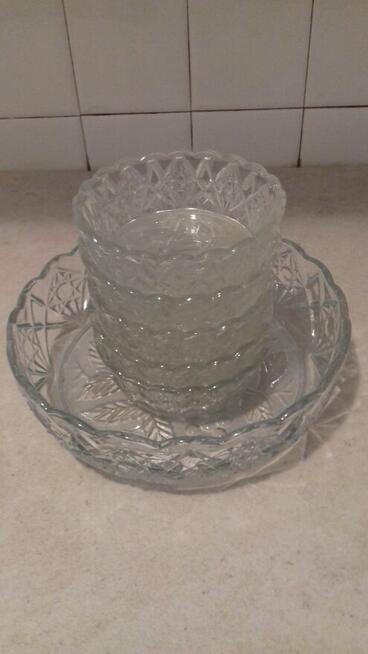 Owocarki szklane komplet, Vintage, do sprzedania