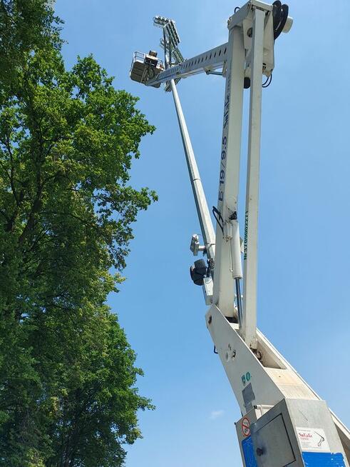 Podnośnik koszowy Zwyżka Usługi Wynajem 20m