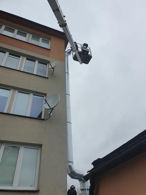 Podnośnik koszowy Zwyżka Usługi Wynajem 20m