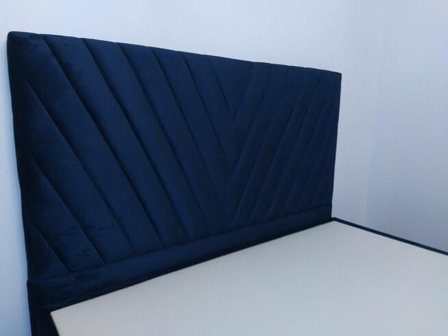 Łóżko tapicerowane z pojemnikiem 160x200 z zagłówkiem