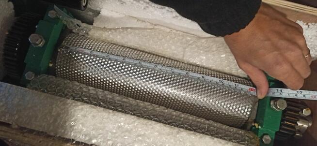 Walce grawerowane komory 5,4 mm do produkcji węzy pszczelej