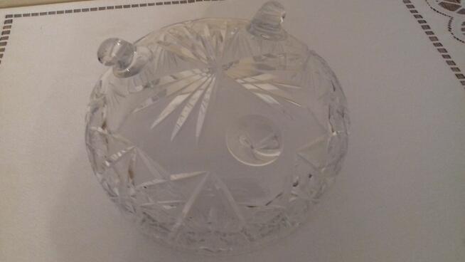 Owocarka kryształowa duża, Vintage, do sprzedania