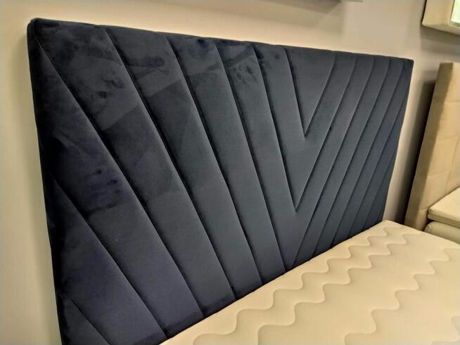 Łóżko tapicerowane z pojemnikiem 160x200 z zagłówkiem