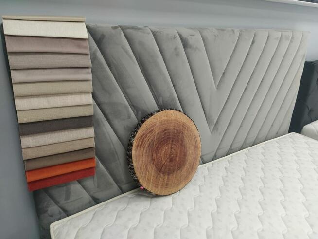 Łóżko tapicerowane z pojemnikiem 160x200 z zagłówkiem