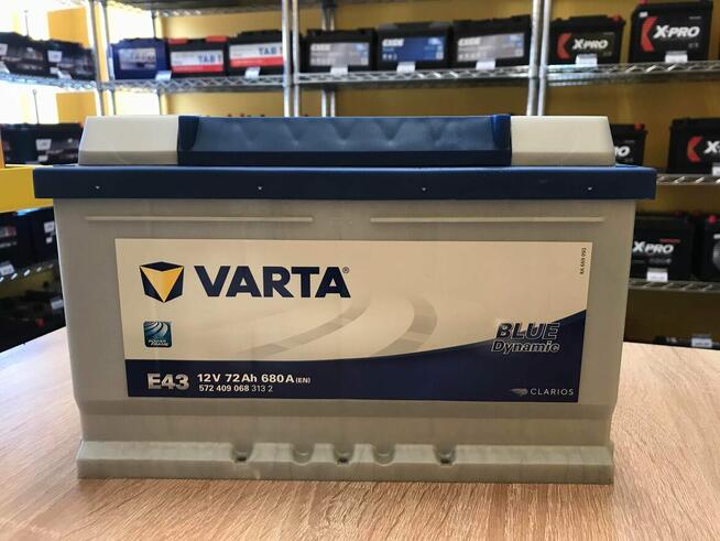 Akumulator VARTA Blue Dynamic E43 72Ah 680A GDAŃSK
