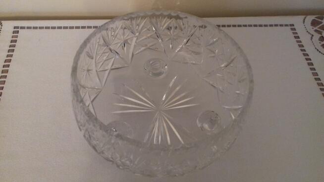 Owocarka kryształowa duża, Vintage, do sprzedania