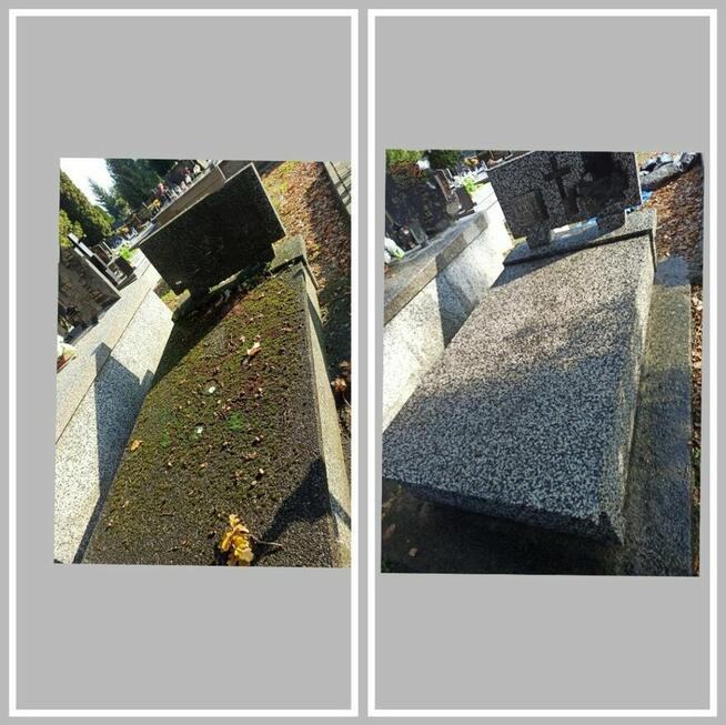 Czyszczenie nagrobków, opieka nad grobami