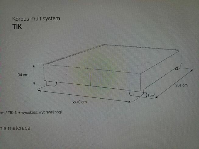 Łóżko tapicerowane z pojemnikiem 160x200 z zagłówkiem