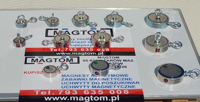 Magnes neodymowy do psozukiwań w wodzie F200x2 MAGTOM