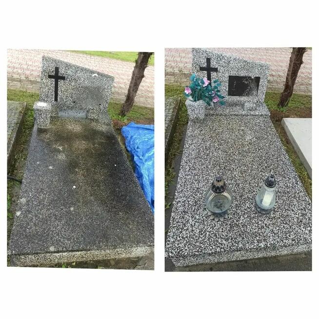 Czyszczenie nagrobków, opieka nad grobami