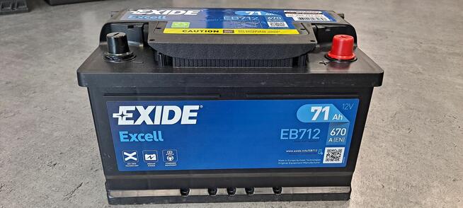 Akumulator Exide Excell 71Ah 670A EN PRAWY PLUS GDAŃSK