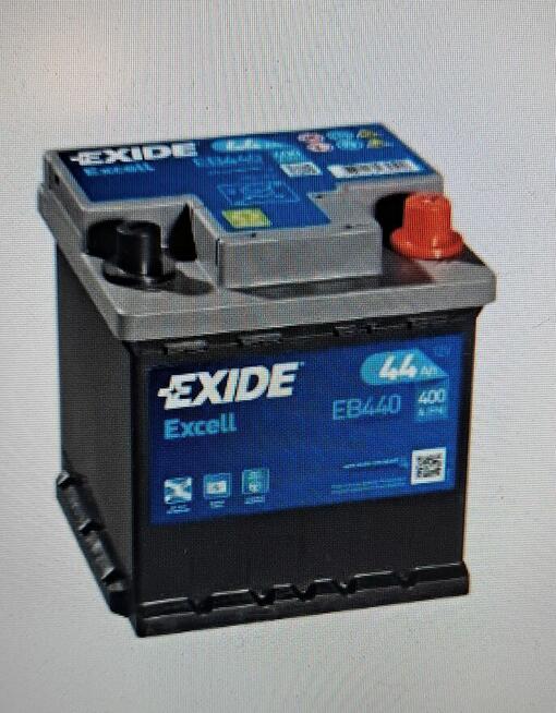 Akumulator Exide Excell 44Ah 400A kostka prawy plus GDAŃSK