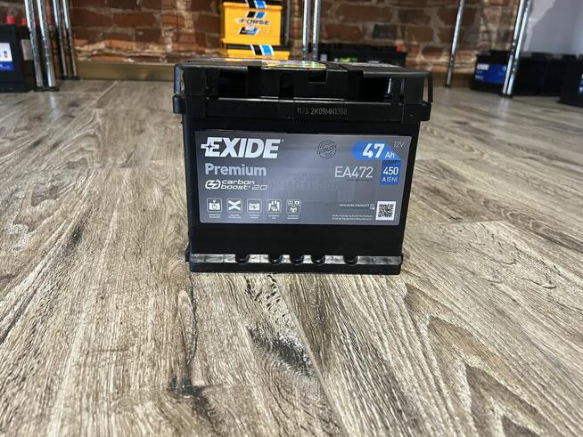 Akumulator Exide Premium 47Ah 450A PRAWY PLUS GDAŃSK