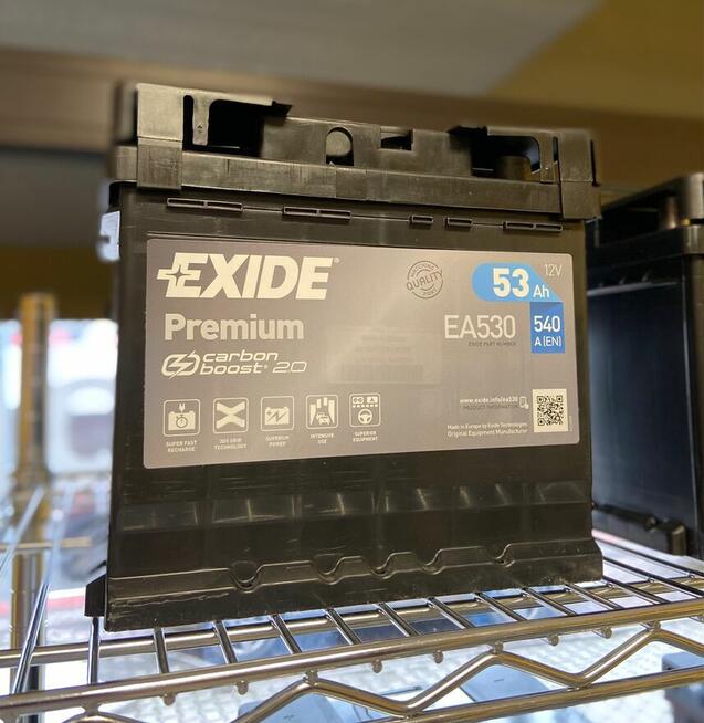 Akumulator Exide Premium 53Ah 540A PRAWY PLUS GDAŃSK