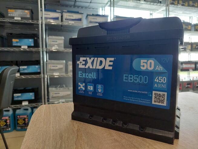 Akumulator Exide Excell 50Ah 450A EN PRAWY PLUS GDAŃSK