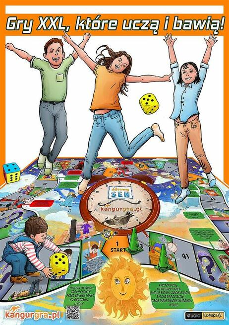 ZDROWY SEN GRA XXL dla DZIECI o zdrowiu i higienie snu