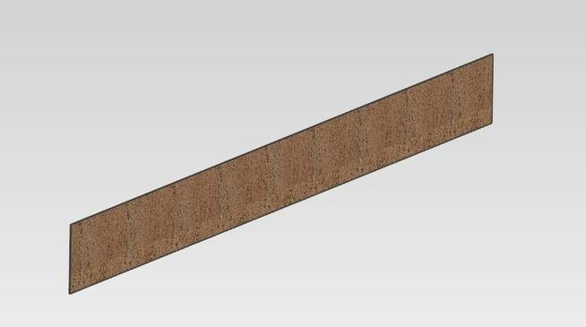 Obrzeże EKO trawnikowe H do 50cm z cortenu - TYP 2