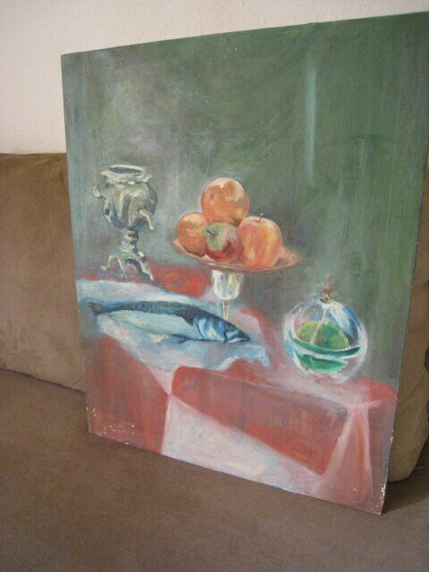 Obraz olejny martwa natura