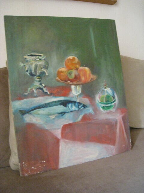 Obraz olejny martwa natura