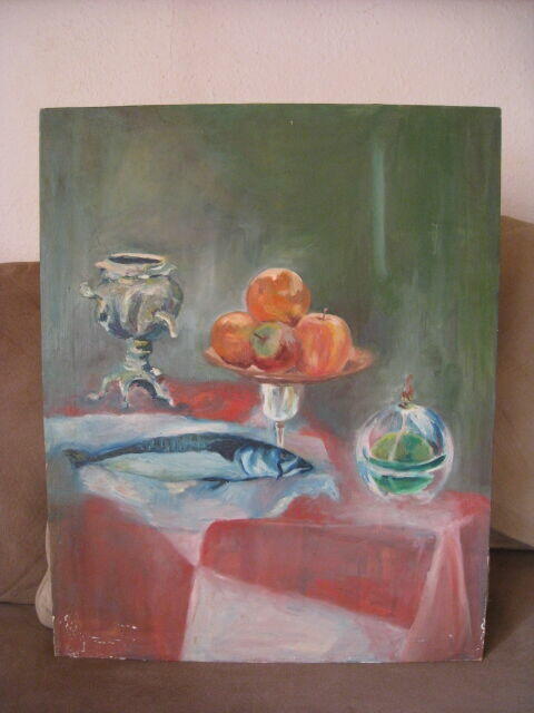 Obraz olejny martwa natura