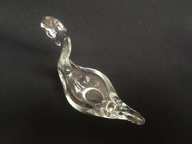 Figurka szklana łabędź szkło