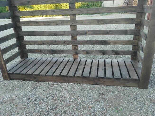 Drewutnia duża pokryta gontem 300 x 90 x 180 cm 4,8 m3