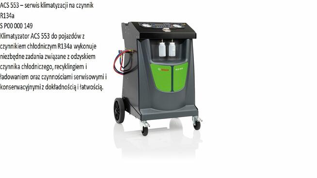 Acs 563-P stacja klimatyzacji i odbierz myjkę Bosch Advanced