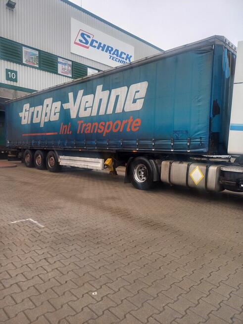 Zestaw Scania 124, 2004 i Firanka Krone 2001